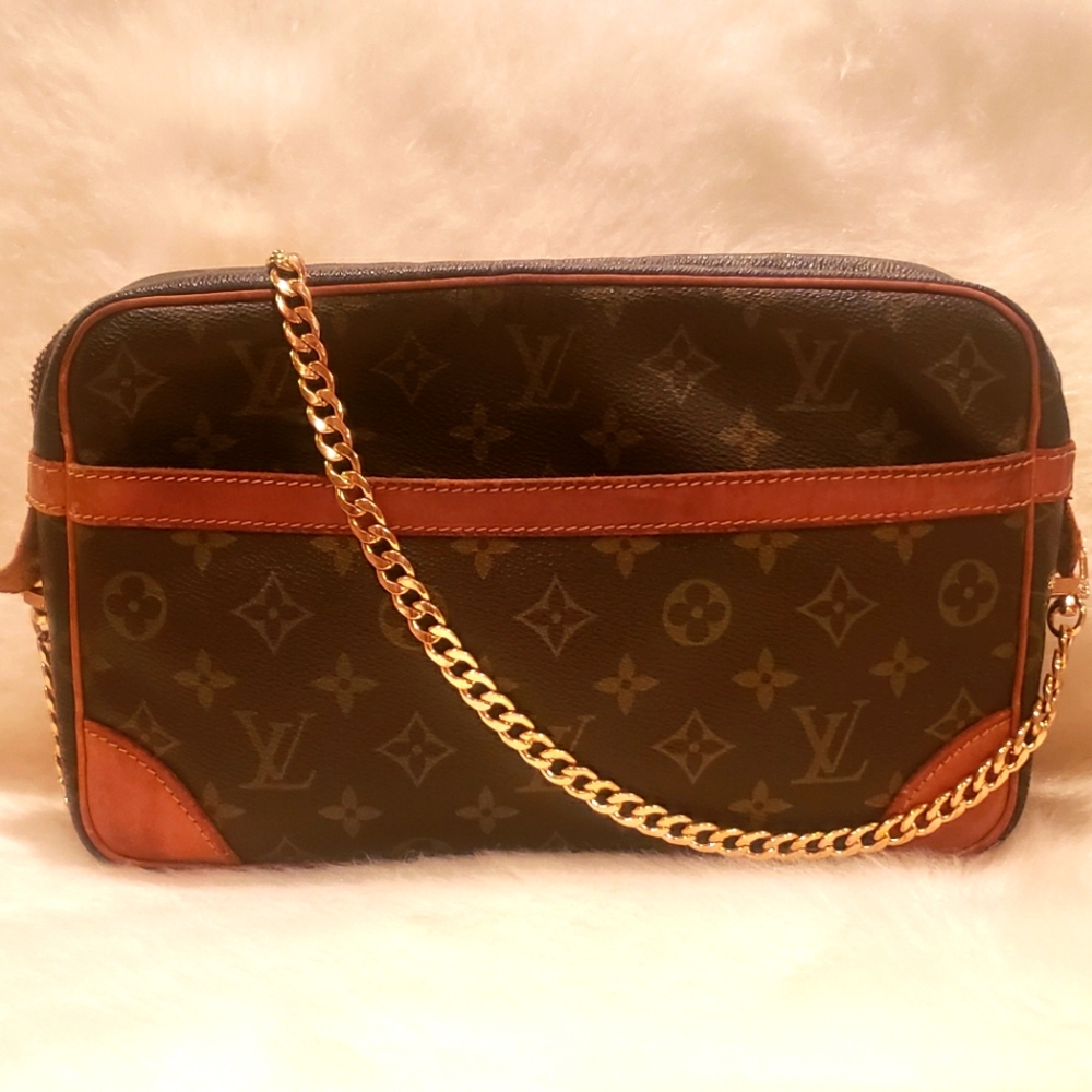 100% Authentic Louis Vuitton Monogram Trocadero 24 Crossbody bag